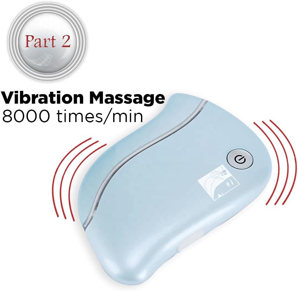 Electric Heated Gua Sha Facial Tool | Face Massager 4-In-1 Multiple Function Gua Sha Electric Massager Treatment for the Face and Neck for Women