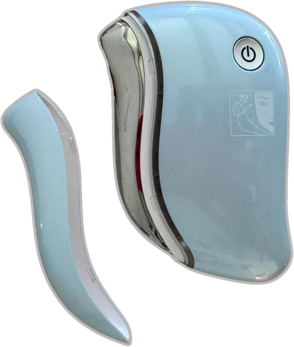 Electric Heated Gua Sha Facial Tool | Face Massager 4-In-1 Multiple Function Gua Sha Electric Massager Treatment for the Face and Neck for Women