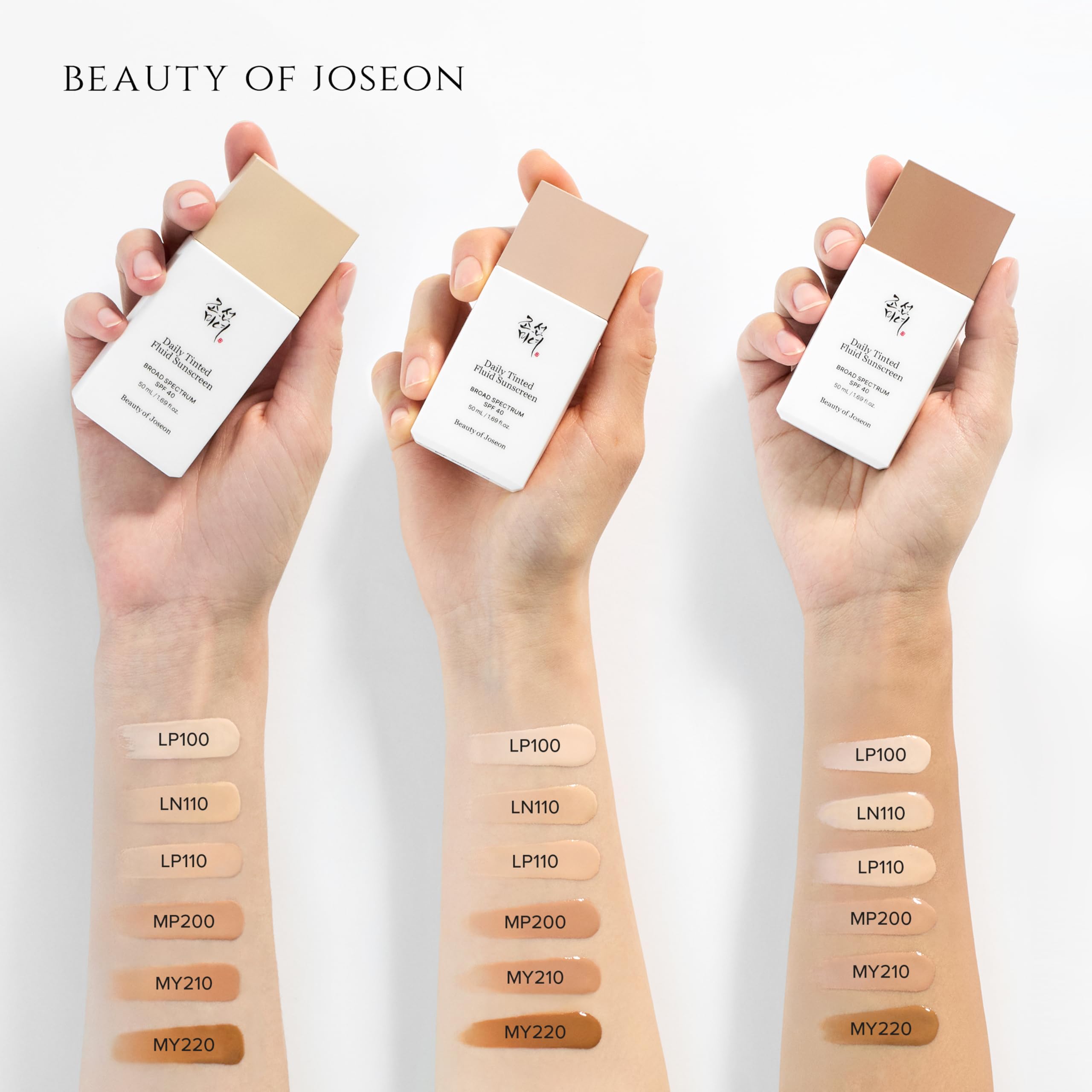 Beauty of Joseon Daily Tinted Fluid Sunscreen – SPF 40, 12 Shades